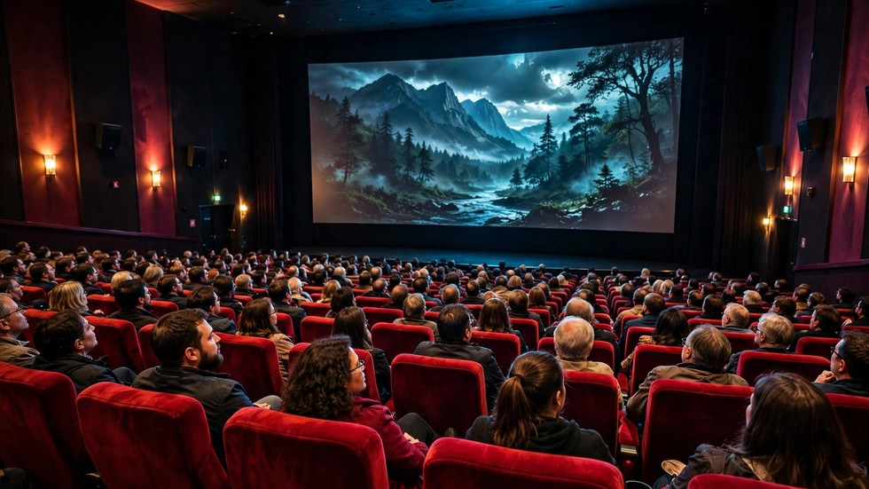 filmele anului 2026 – Sală de cinema plină cu spectatori la o premieră de film