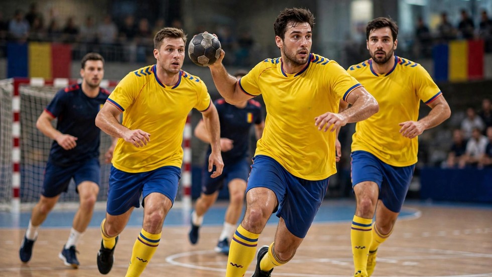 Handbalul românesc internațional: meci de handbal cu jucătoare române în atac