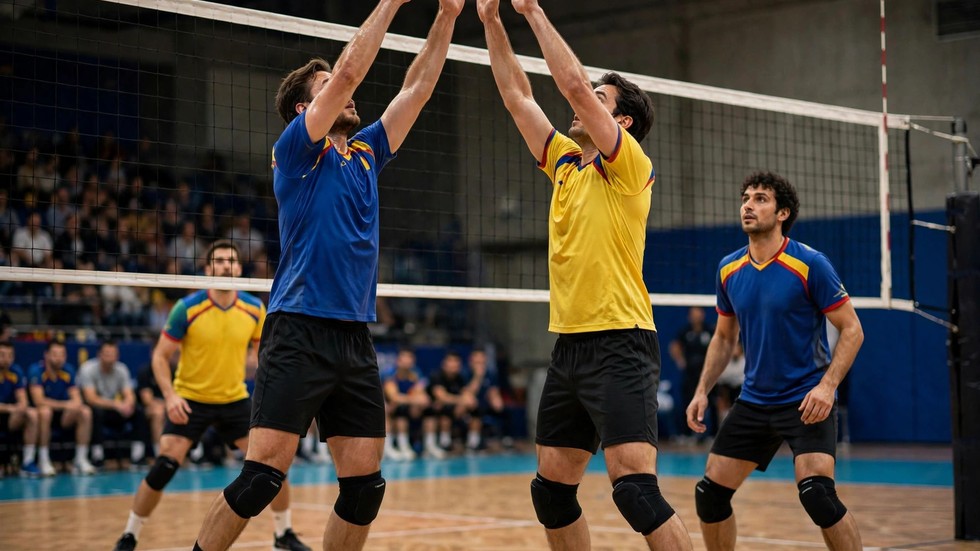 Voleiul românesc Europa: meci de volei cu jucători români la fileu